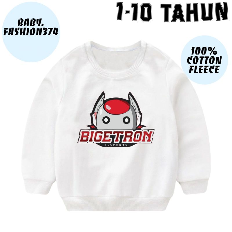 JACKET CREWNECK BIGETRON Tim E-Sport - JACKET SWEATER BTR Mobile Game BABY KIDS - BAYI Anak Laki Lak