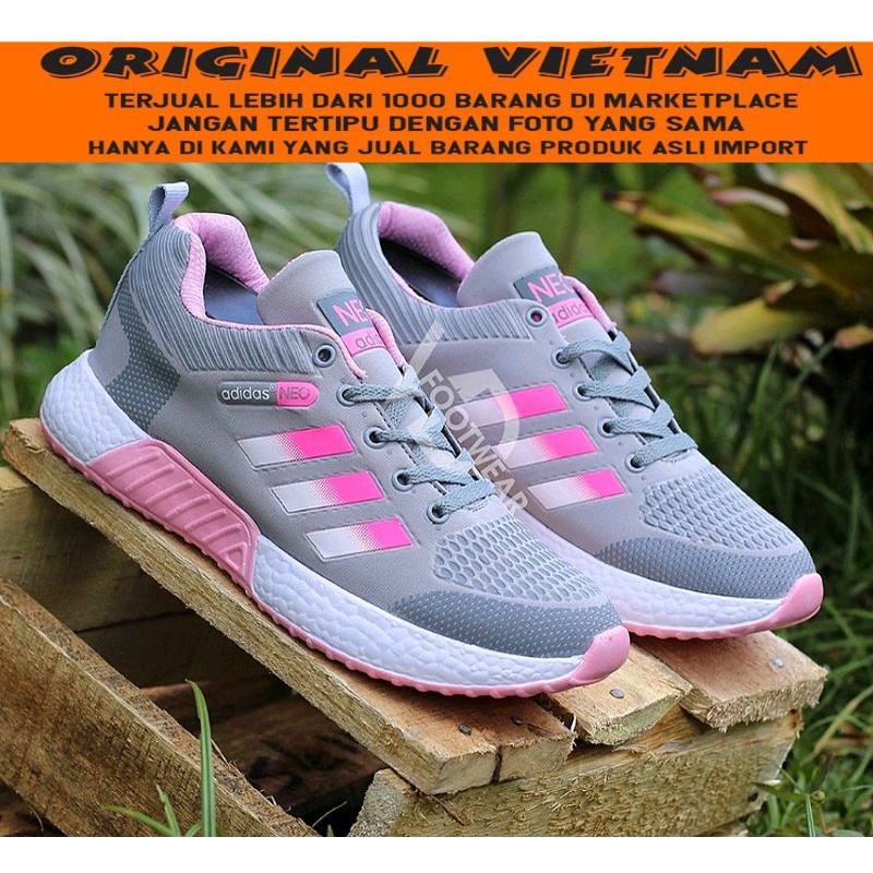 (COD) Sepatu Olahraga Wanita Adidas Neo Women - Sepatu Running Lari Sneaker, sepatu Cewek