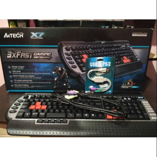 Keyboard Gaming A4tech x7 G800MU Ps2