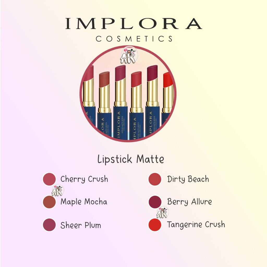 IMPLORA Intense Matte LIPSTIK BATANG / Implora intensif lipstik / Implora Lipstick Matte Intense