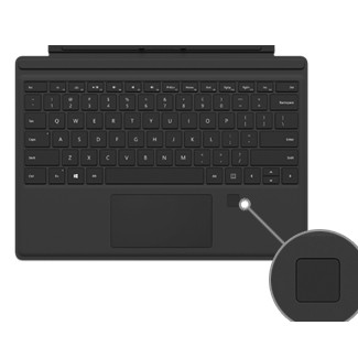 Microsoft Surface Pro 7 Type Cover Keyboard Fingerprint