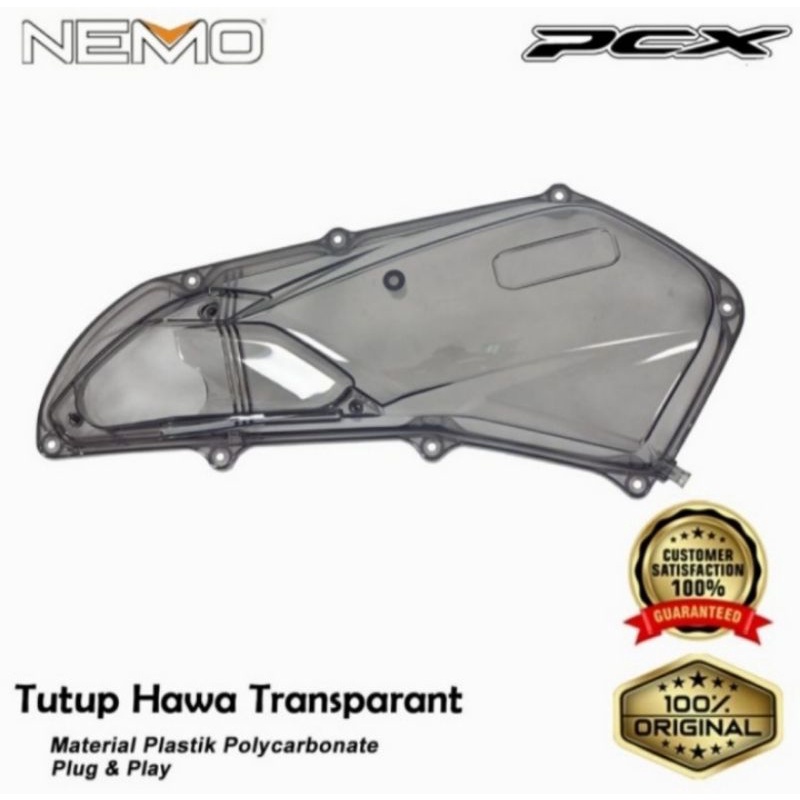 Cover Tutup Filter Hawa Honda PCX 160 New Smoke - Charmoto