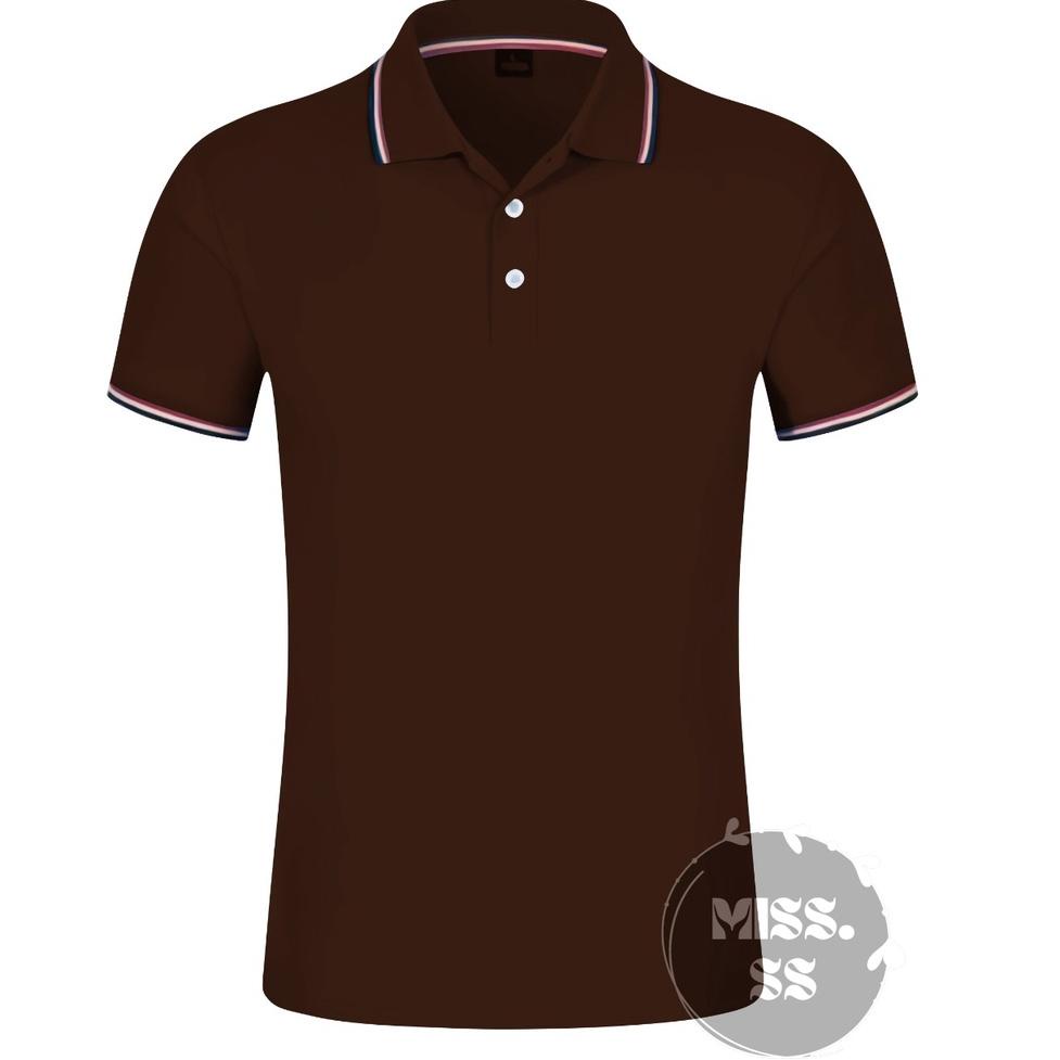 [KODE SZ7JK] T-Shirt Polo List / Kaos Wangki Pria / Kaos Kerah Formal Lengan Pendek - Miss.Simplesty