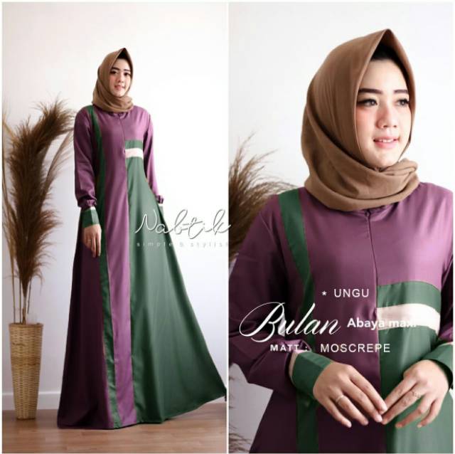 Gamis maxidress BULAN syarii terbaru