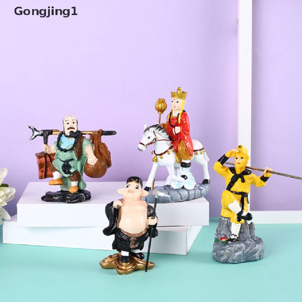 Gongjing1 Action Figure Karakter Monk Sun Wukong Pig Bajie Shak Monkey king