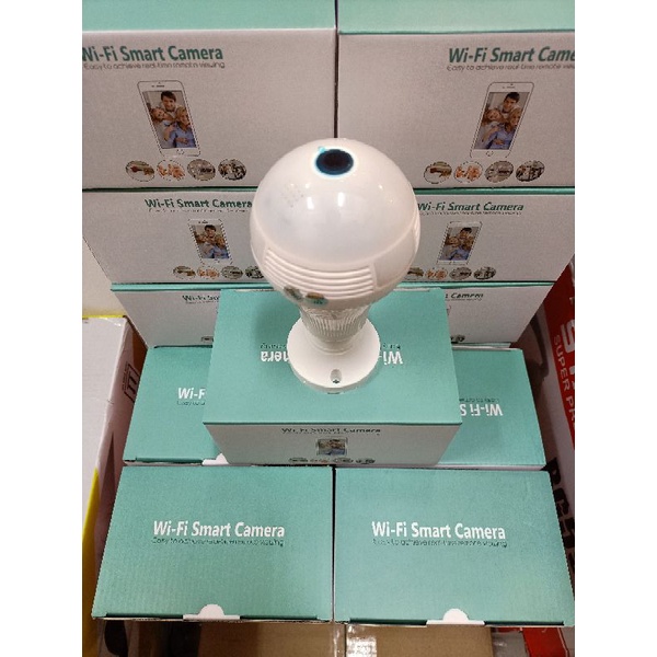 IP Camera wifi 5mp model lampu panoramic 360 derajat