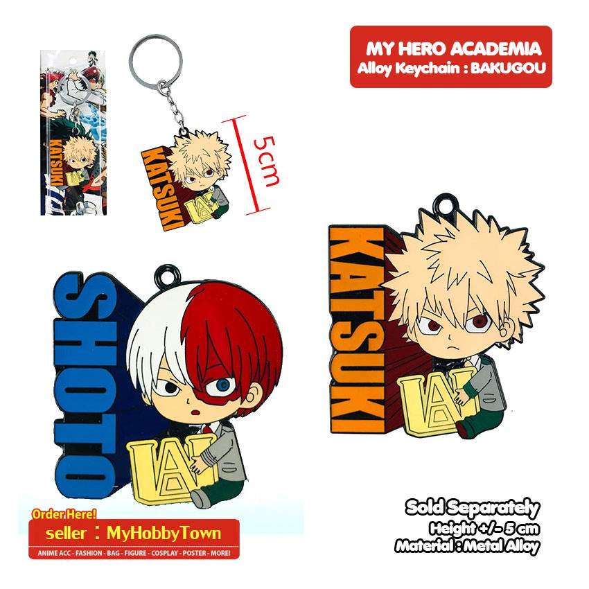 Gantungan Kunci Anime Alloy Boku No Hero Academia : Todoroki Bakugou