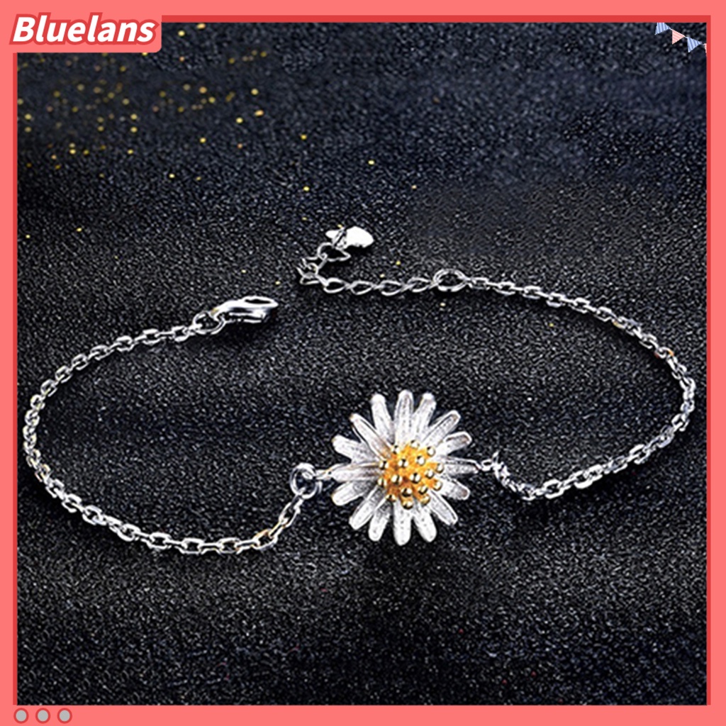 Bluelans Anklet Flower Design Fashion Silver Plated Women Chain Anklet