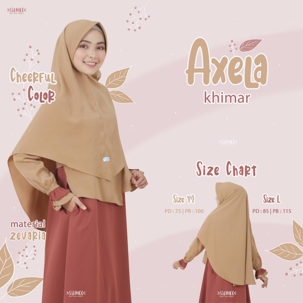 AXELA KHIMAR BY SILMEE INDONESIA, HANYA KHIMAR BUKAN GAMIS SET