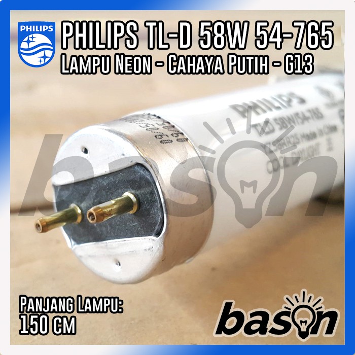 PHILIPS TL-D 58W 54-765 - KHUSUS OJOL - 1500mm Lampu TL Neon