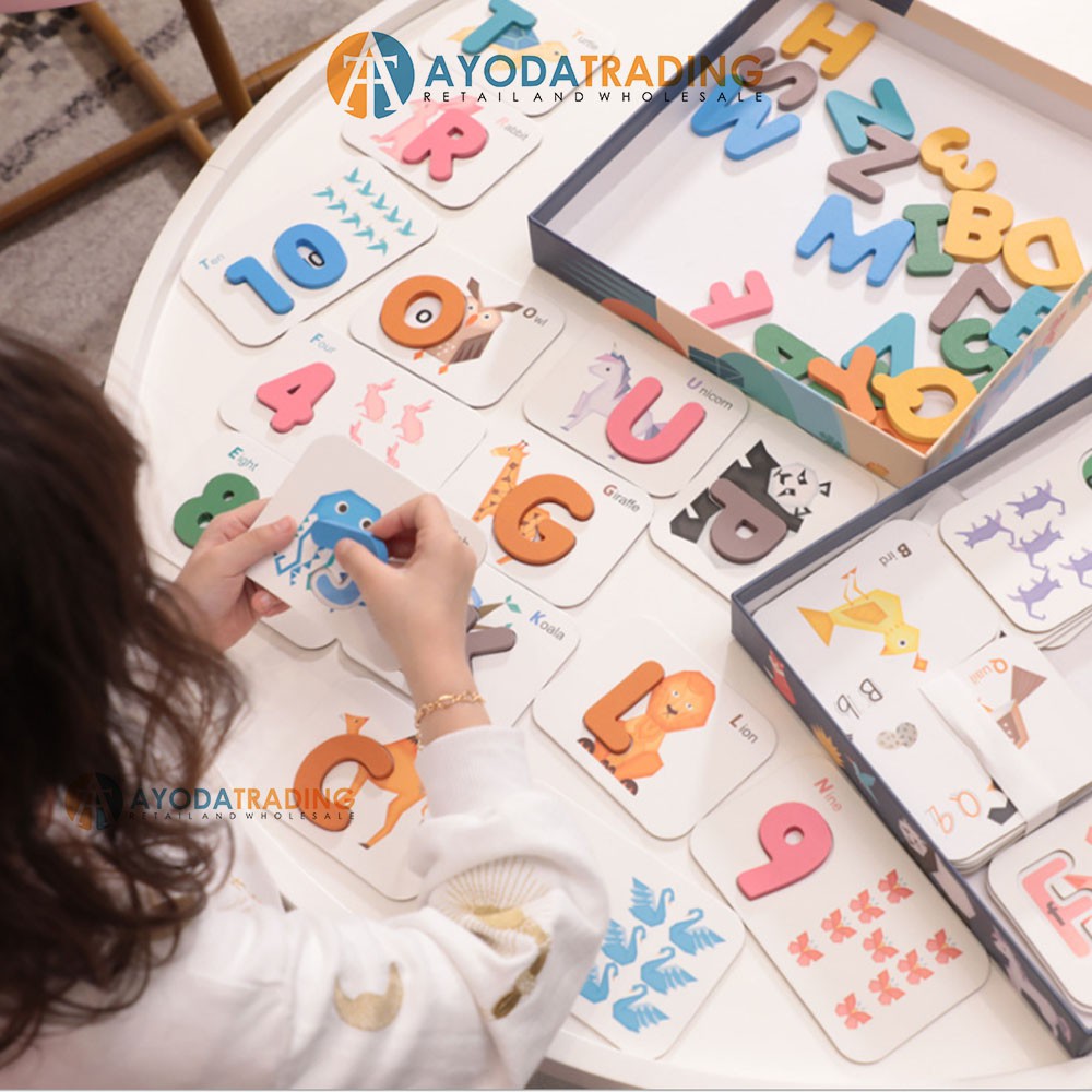 Alphabet and Number Pairing Card Montessori