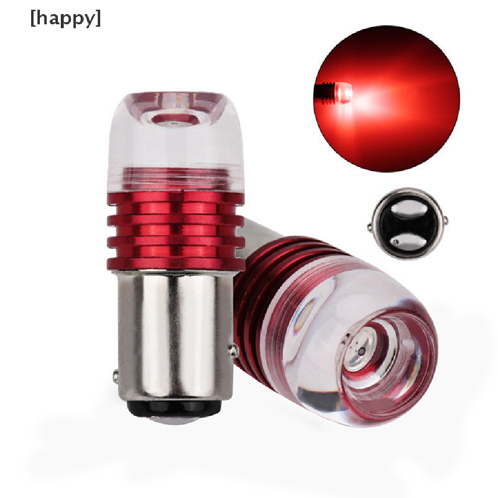 Ha 2pcs Lampu Led Strobo 1157 Bay15D P21 / 5w Warna Merah Untuk Rem / Mundur Mobil