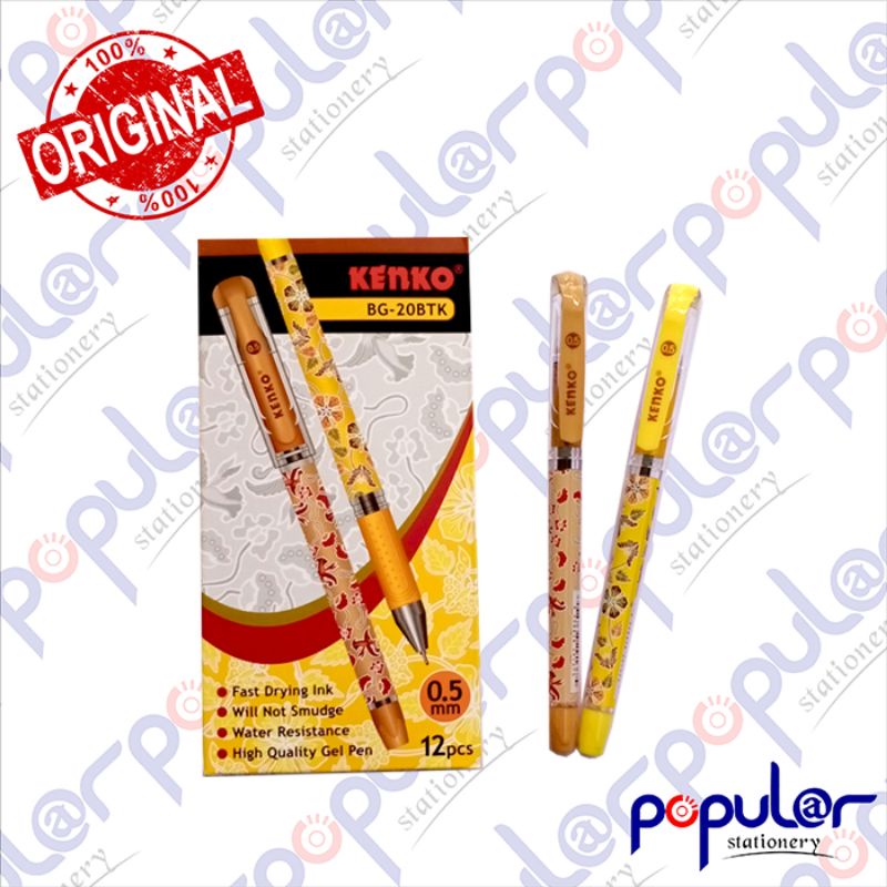 

Bolpoint Gel Kenko BG 20 BTK Motif Batik
