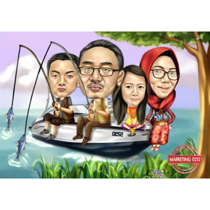 

Karikatur Cetak + Frame A3