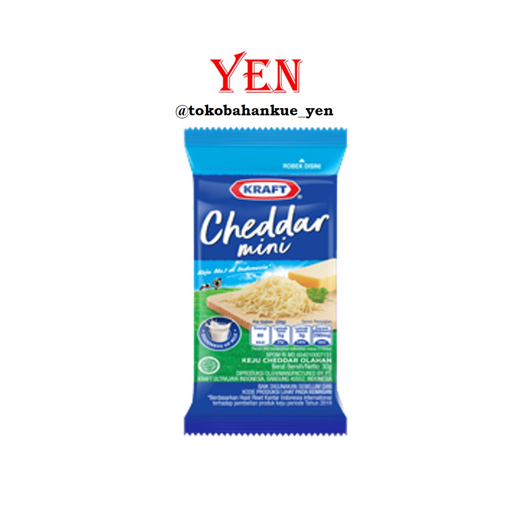 

Kraft Keju Cheddar Mini / Keju Parut 30 gr