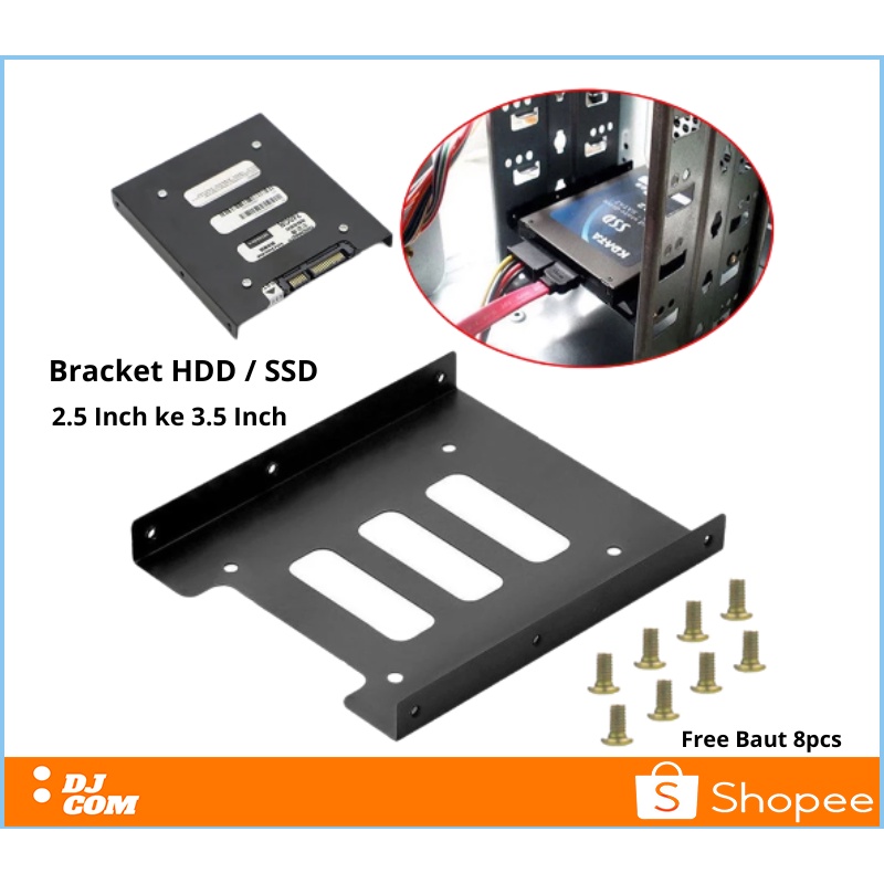 Bracket Hardisk Internal Laptop SSD 2.5 TO 3.5