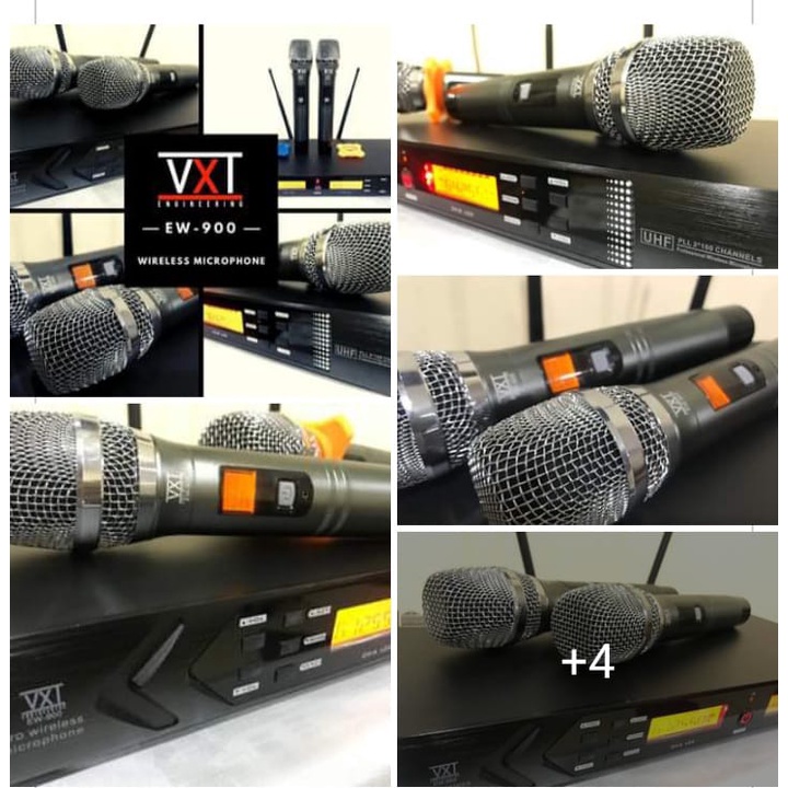 Mic Wireless VXT EW-900 EW900 EW 900 VXT Original Dual Mic WIreless UHF