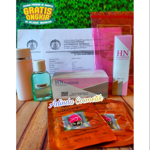Paket Acne Hn platinum Original bpom / cream Hn platinum asli / krim Hn platinum ori /khusus jerawat