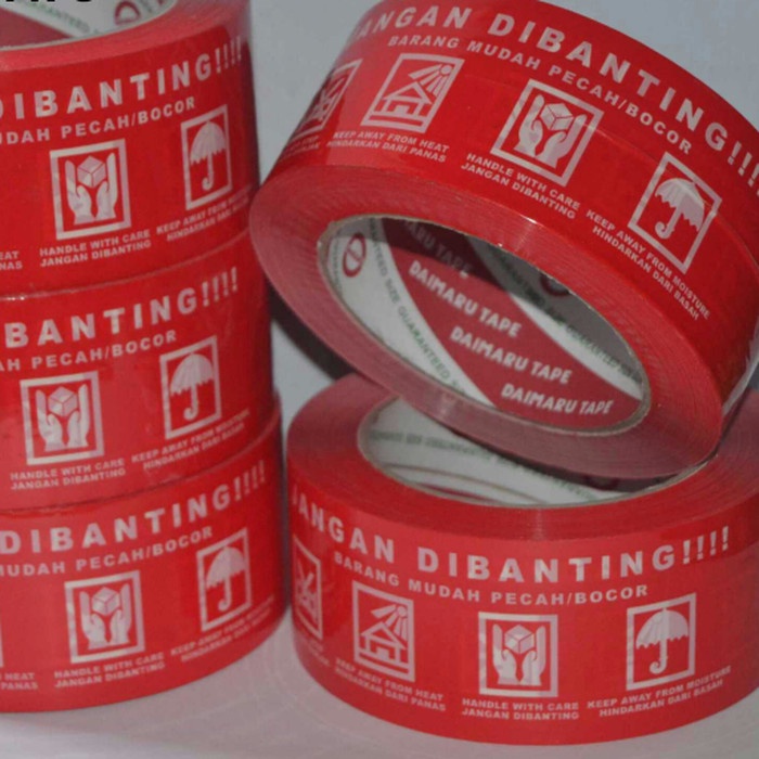 

Gaya Lakban Daimaru Jangan Dibanting Fragile Merah Tebal Gilaa!!!