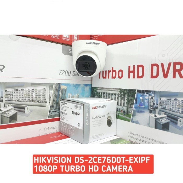 Kamera CCTV HIKVISION 2MP 1080p Indoor DS-2CE76DOT-EXLPF - DUAL LIGHT