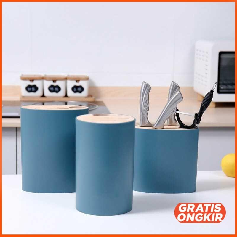 Tempat Pisau Dapur Stand Tool Multifungsi Oval - 36524