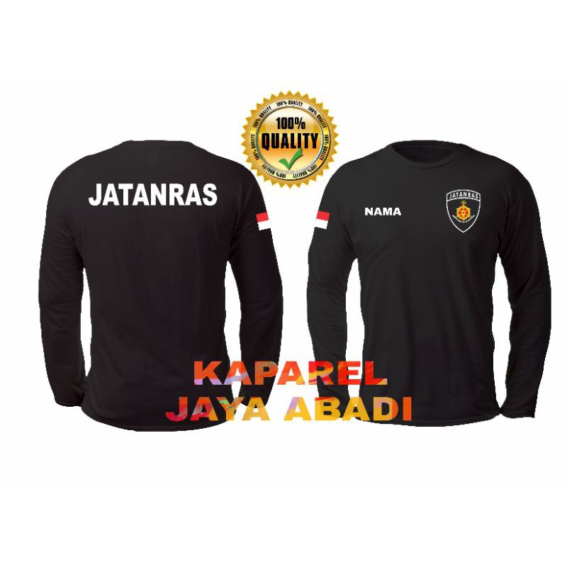 Kaos Logo Jatanras/Baju Jatanras/Atasan Pria JATANRAS Lengan Panjang Kaos Polisi COD