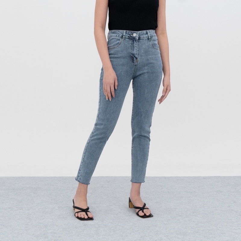 VIERLIN - Jeans 8832 - HIGHWAIST SKINNY JEANS POLOS BASIC