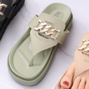 balance 1605-30/sandal karet jeli wanita sendal wedges perempuan sandal terbaru ori produk impor-Hijau