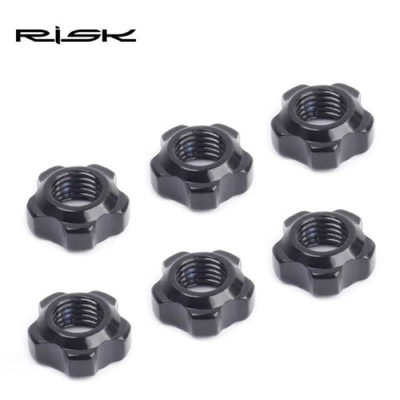 1 Set RISK Mur ban Sepeda presta valve nut tubeless aluminium RA-111