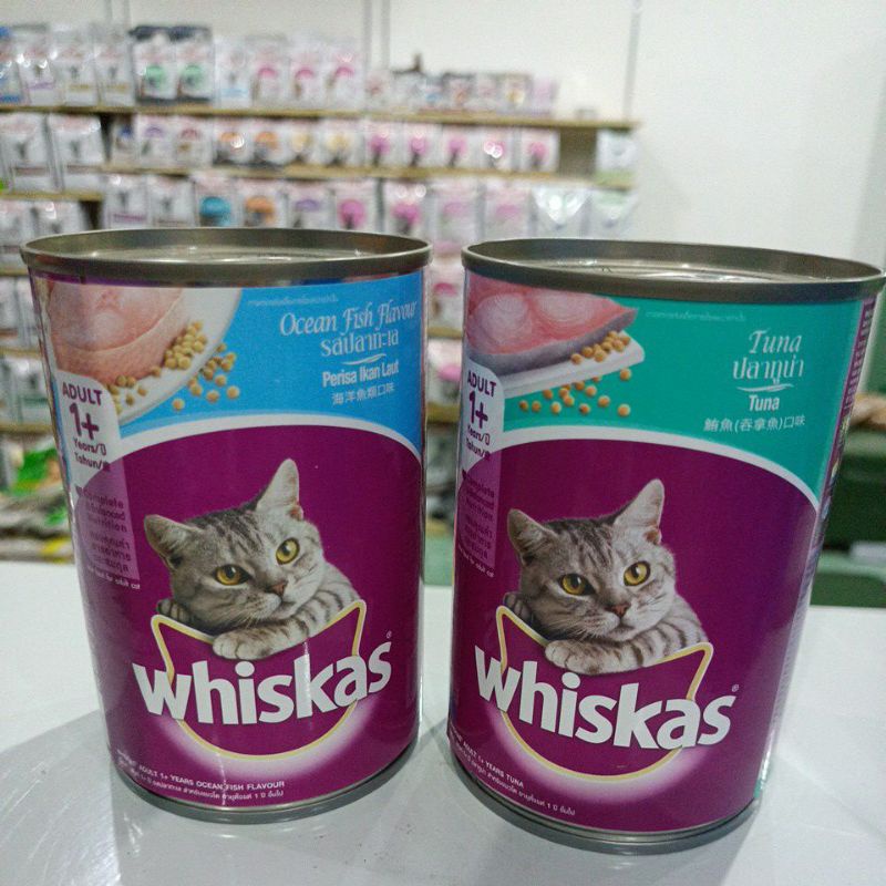 EKSPEDISI ONLY (24 KALENG) WHISKAS KALENG ALL VARIAN ADULT 400g/ WHISKAS KALENG/ MAKANAN KALENG KUCING