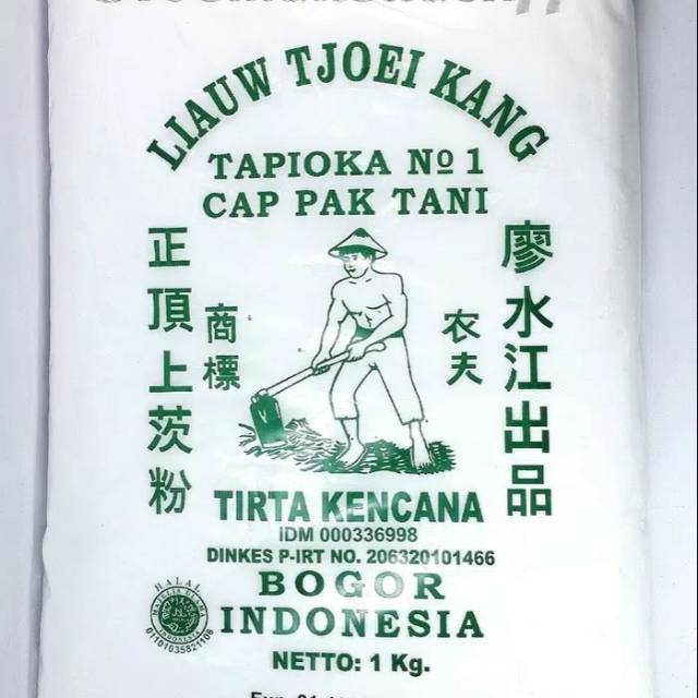 

Sagu tapioka no 1 cap pak tani liauw tjoei kang 1kg