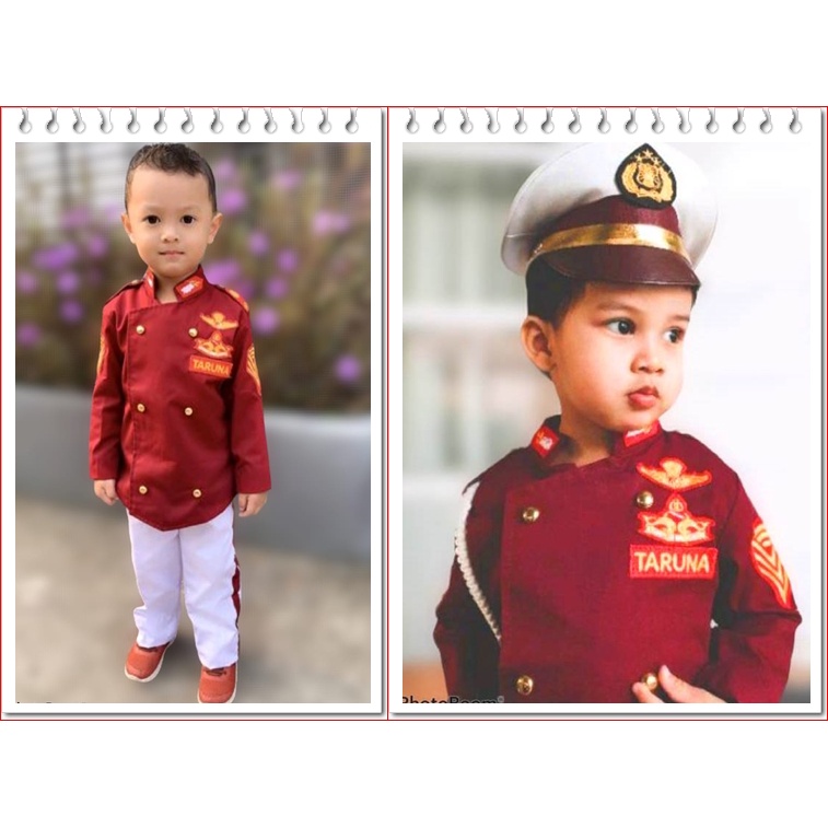 Baju Taruna Akpol untuk anak Kostum Taruna Akpol anak