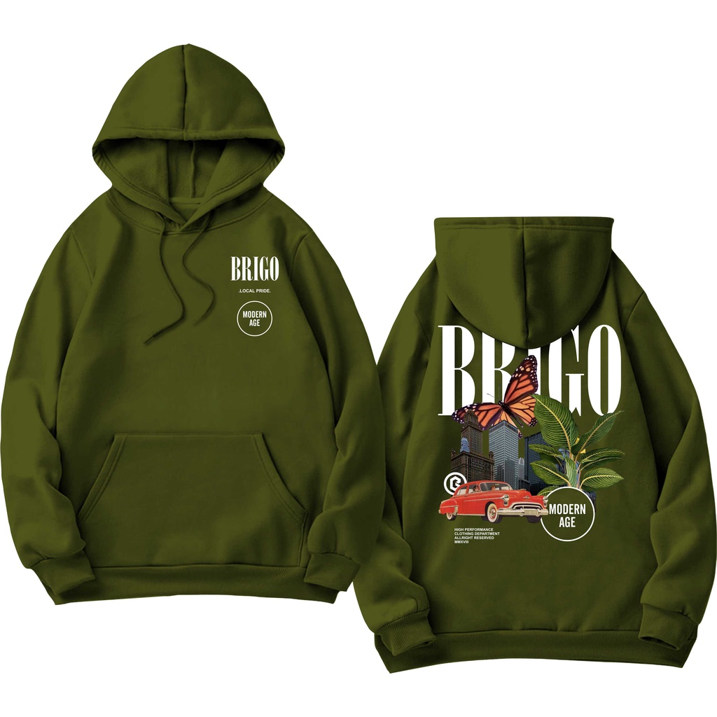 BRIGO Jumper Hoodie modern age II Sweater Hoodie BRIGO modern age Sablon DTF Fleece Cotton II SIZE M-XXL (Pria &amp; Wanita) Free stiker&amp;Gantungan Kunci