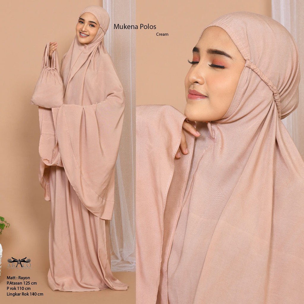 Mukena Bali Jumbo remple Polos Aulia