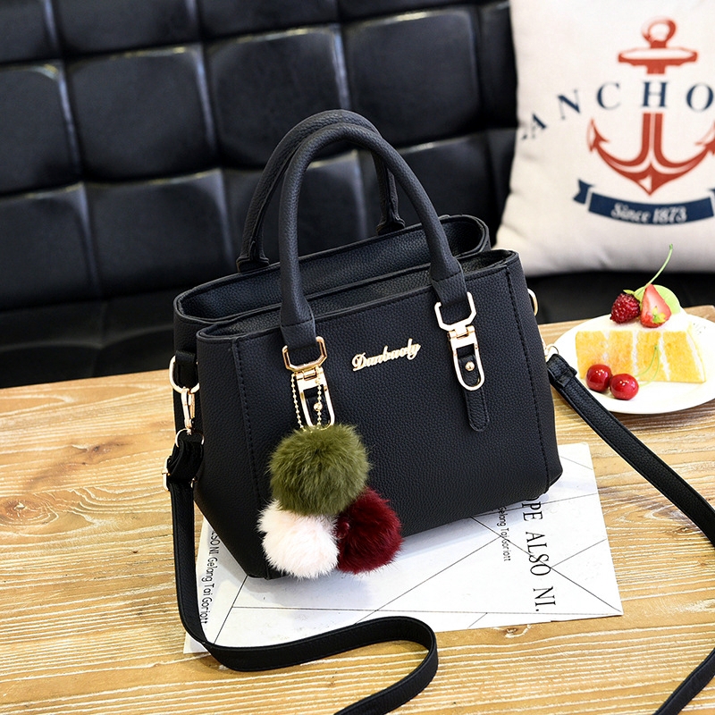 JX 131 - PQ11657 - TAS IMPORT CANTIK  + POMPOM - TAS BATAM GOOD QUALITY