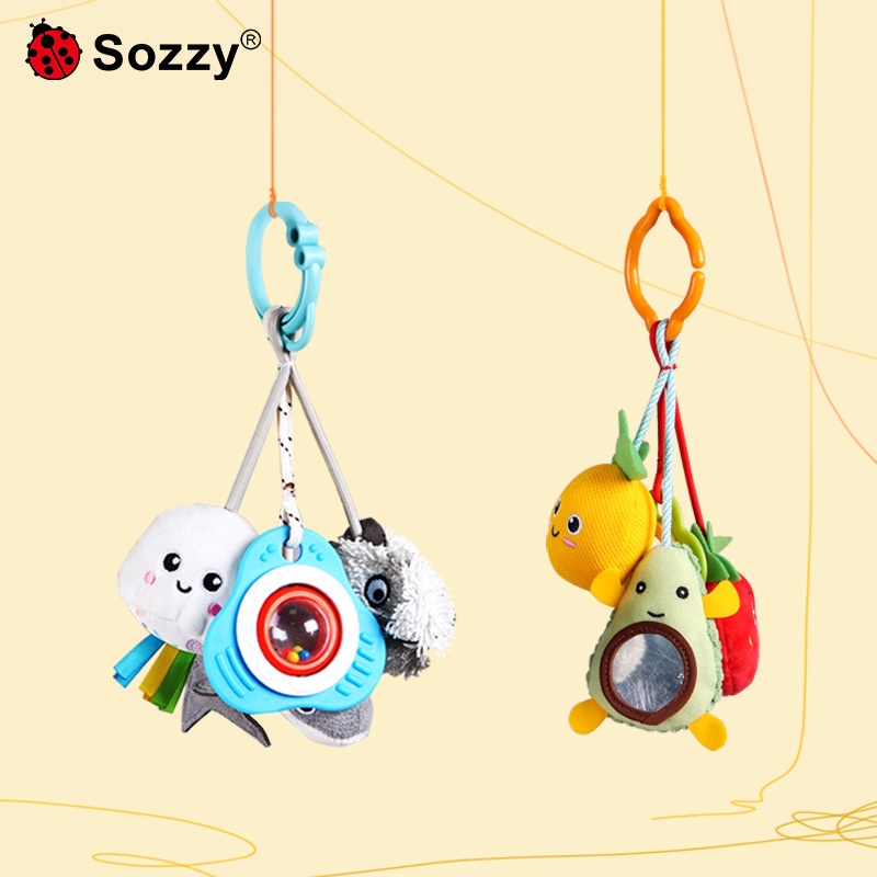 [BIG SALE] Mainan 4in1 Gantungan Stroller bayi / Mainan Rattle Teether Bayi