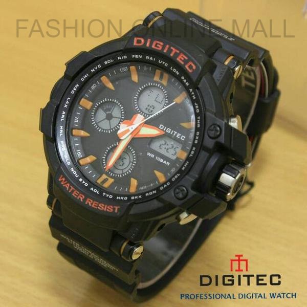 jam tangan pria digitec 2047 black list orange (casio g-shock MRG-7100) - jam tangan digitec origina