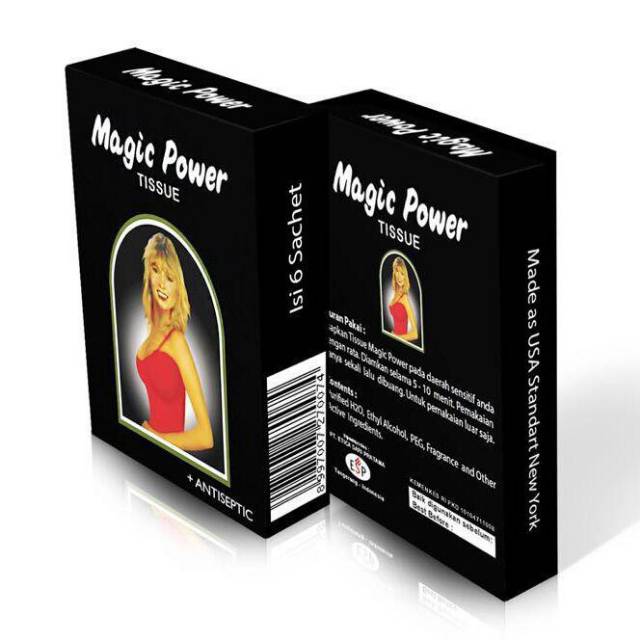 Jual Tissue / Tisu Magic Power Hitam Original / Tisu Super Magic isi 6