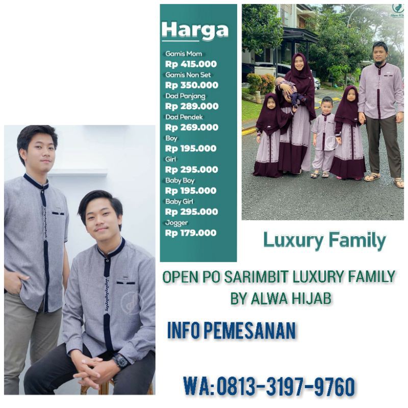 LUXURY FAMILY BY ALWA HIJAB /SARIMBIT LEBARAN 2021