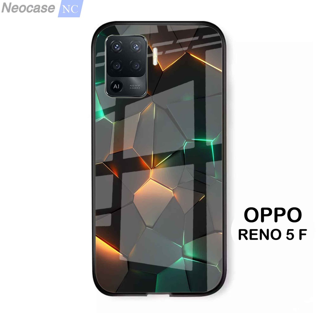 [N25] Softcase Glass Kaca Oppo Reno 5F - Case Hp Oppo Reno 5F - Casing Hp Oppo Reno 5F