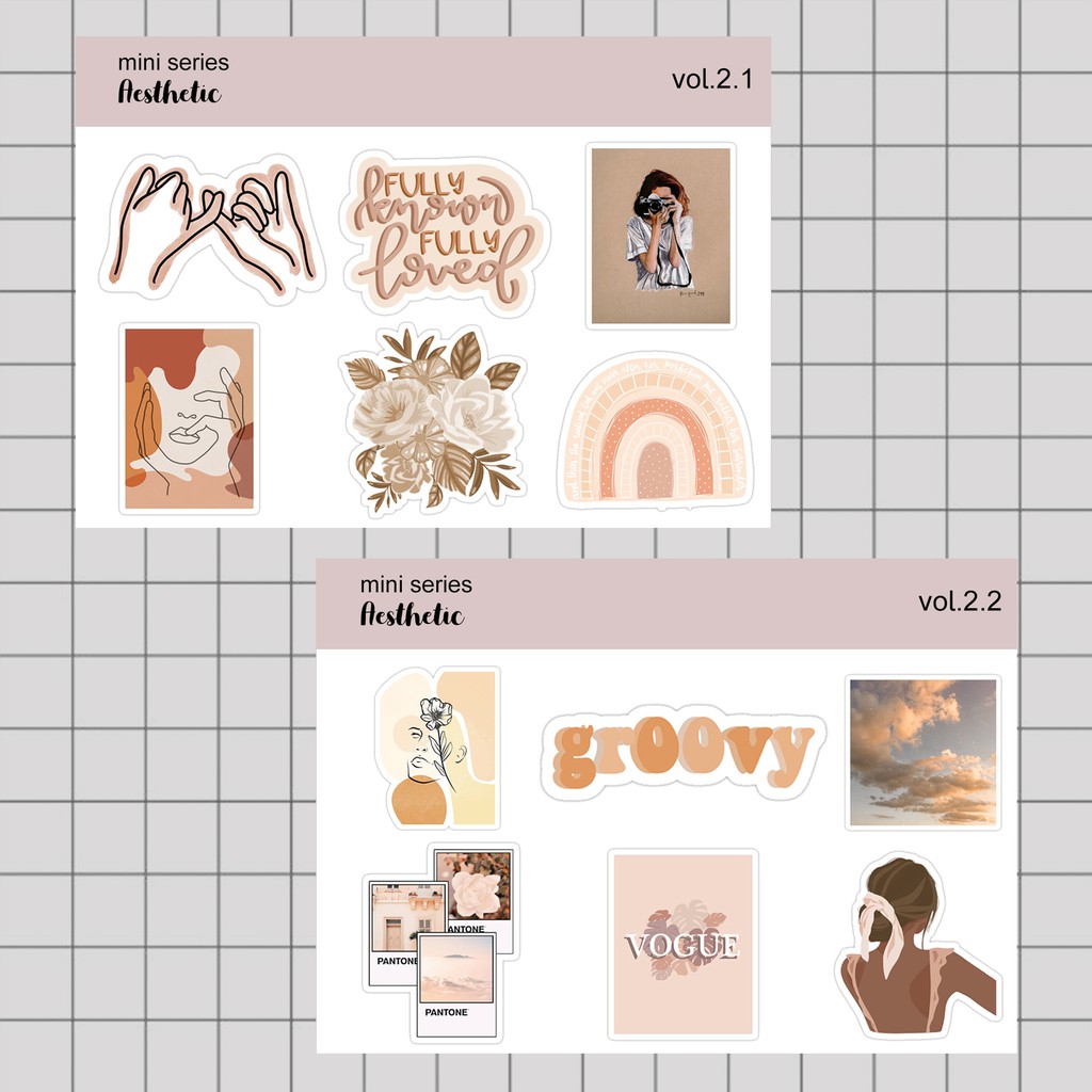 

Stiker Tumblr HP aesthetic / Stiker Laptop custom / stiker HP / Stiker Kpop | AESTHETIC MINI 2