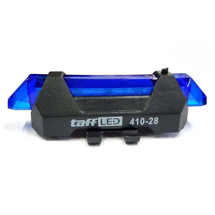 Defensor Lampu Sepeda 5 LED Taillight Rechargeable BIRU -SN51