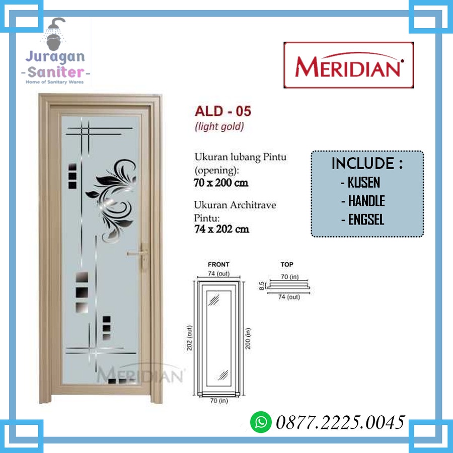 Kamar Mandi Pintu Aluminium Meridian ALD 05