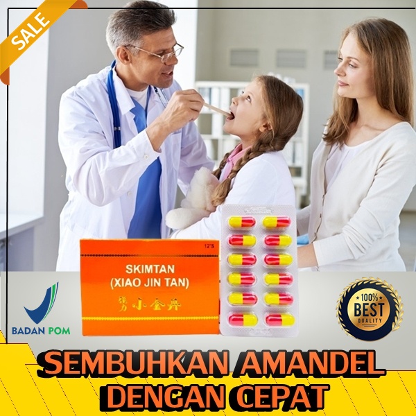 BEST SELLER Obat cina xiao jin tan isi 12 kapsul bpom obat amandel untuk anak tanpa operasi herbal