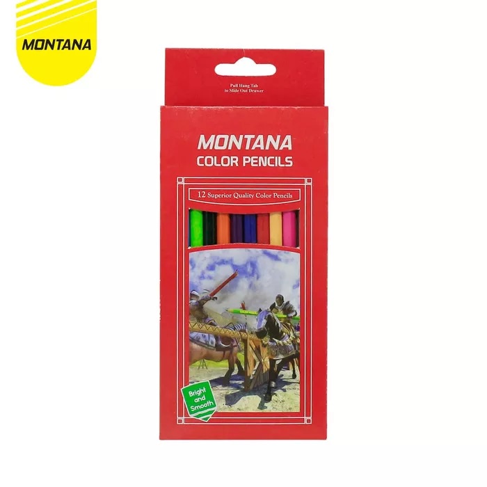 

Pensil Warna Montana 12 Warna Colors Panjang Bisa COD