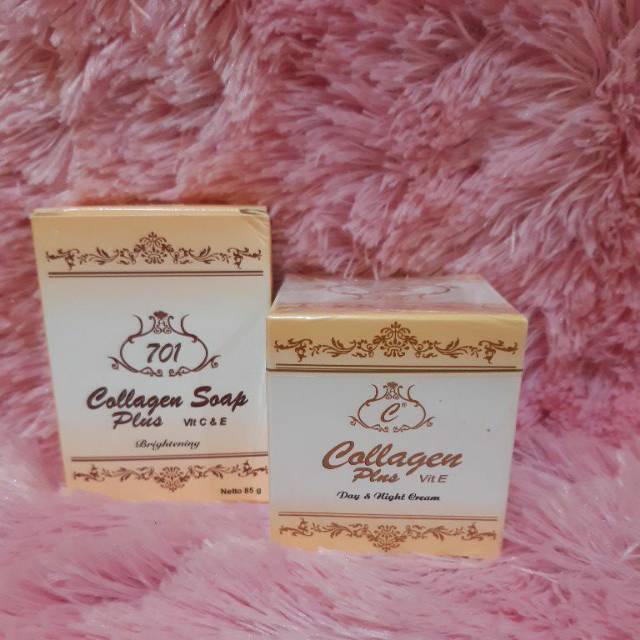 Paket A (sabun 701 & cream collagen original )