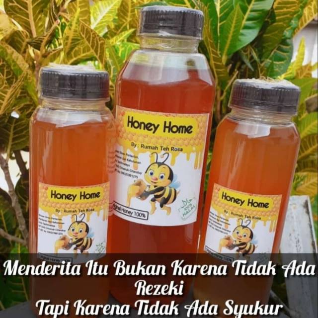 

Madu Honey Home Isi 250 Ml - Madu Ternakan - Madu Hutan