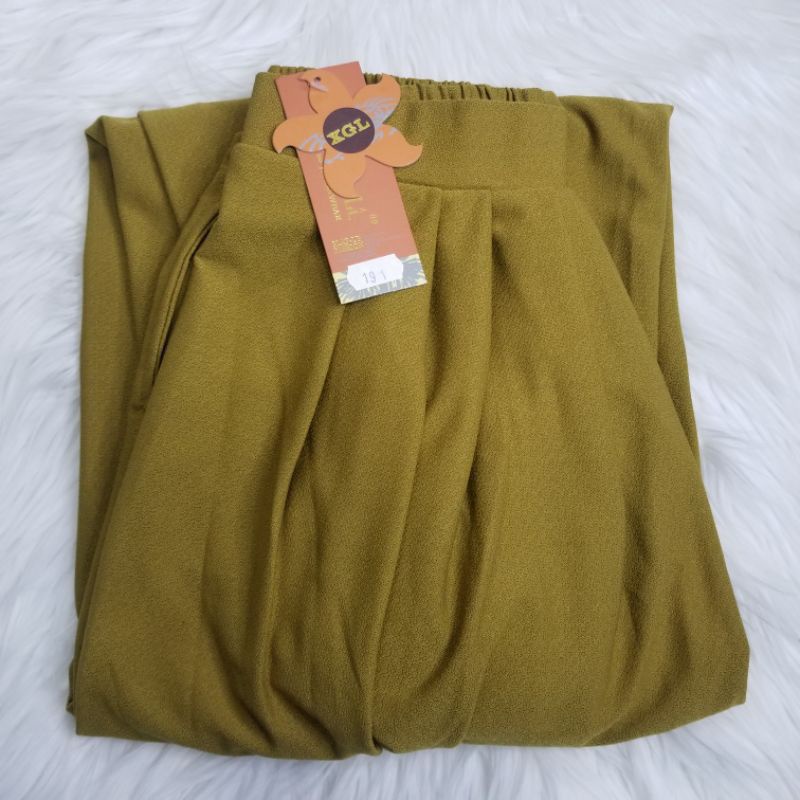 KULOT POLOS PREMIUM MODEL JATUH LURUS JUMBO  ALLSIZE MUAT S M L Xl  XXL-Lemon