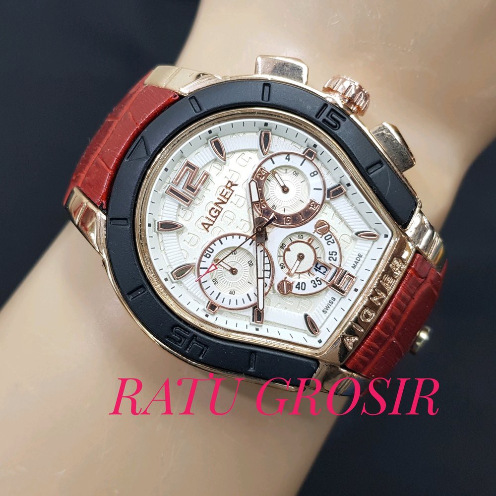 Dijual jam tangan pria aigner chrono super premium Limited