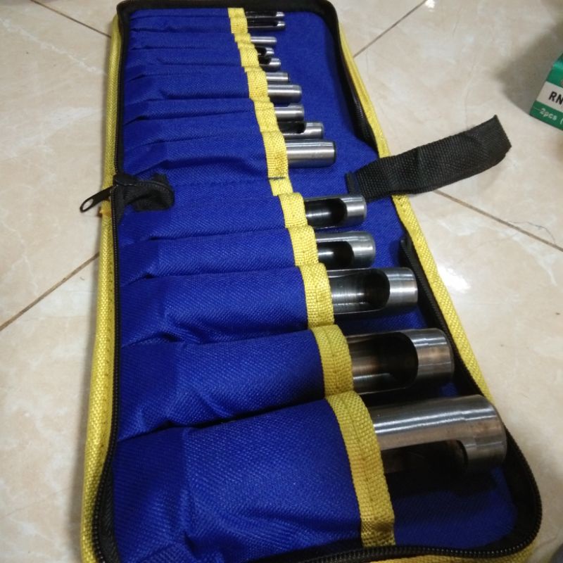 

pembolong gasket kulit set 15 pcs KOALA AUSTRALIA QUALITY hollow punch set 15 pcs